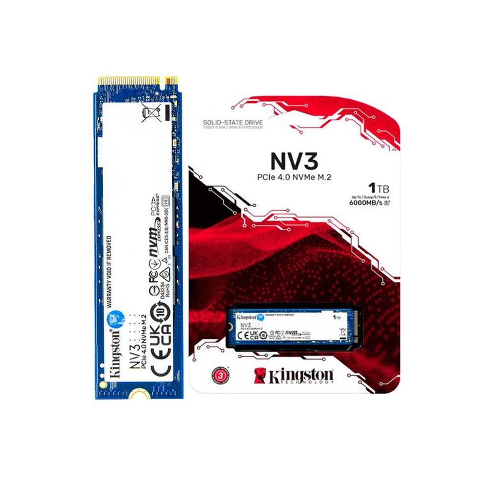 Unidad en estado solido Kingston 1000GB NV3 PCIe 4.0 NVMe M.2 SSD