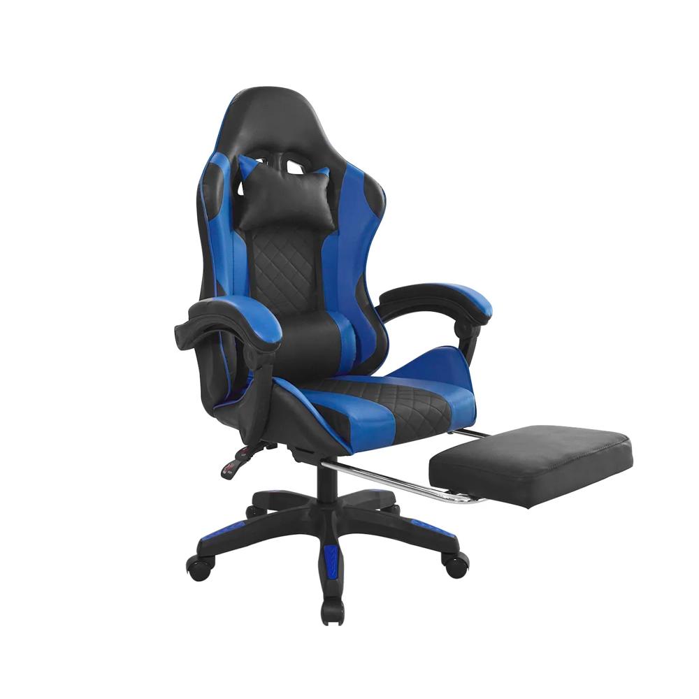 Silla Gamer Byd Reposapies Negro-Azul Ofideas