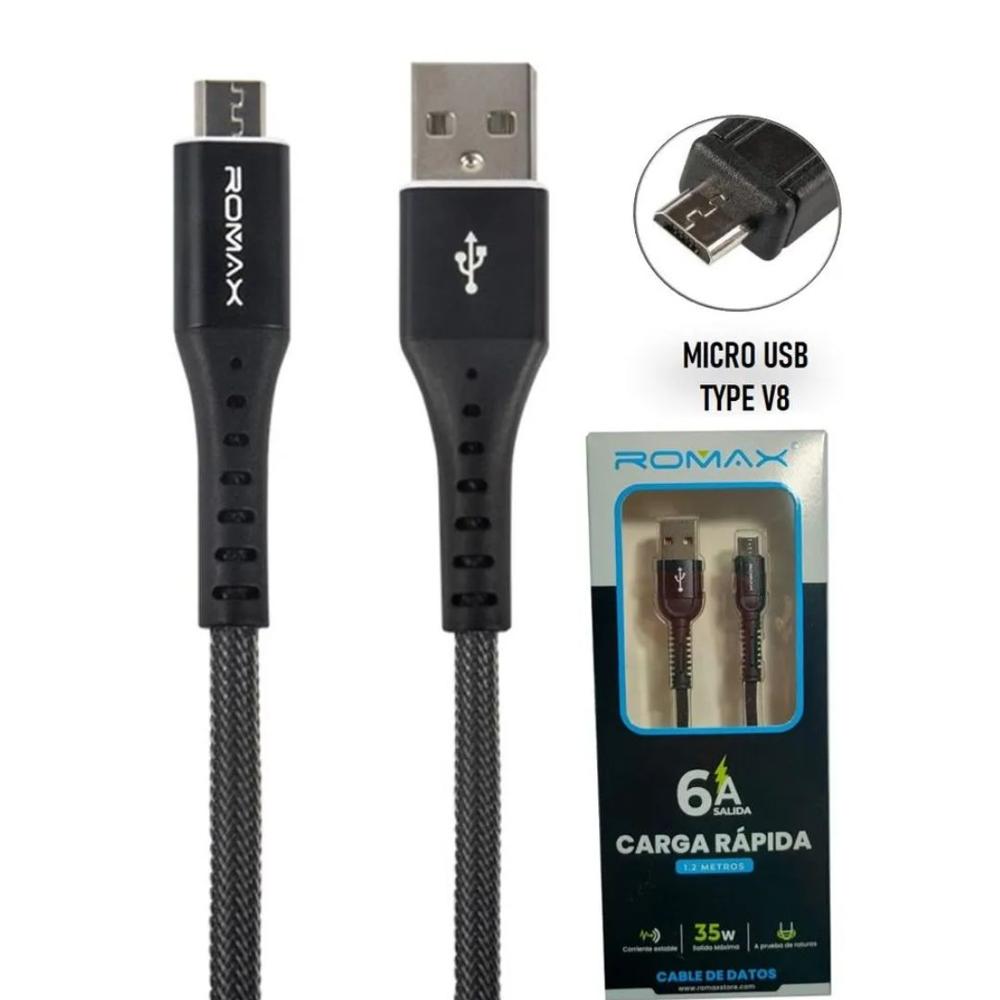 Cable Cargador de carga USB V8