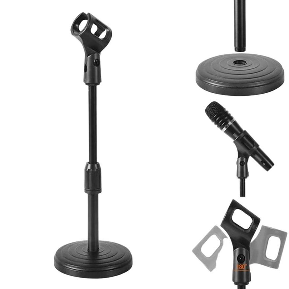 Soporte con Base para Microfono Escritorio Mesa