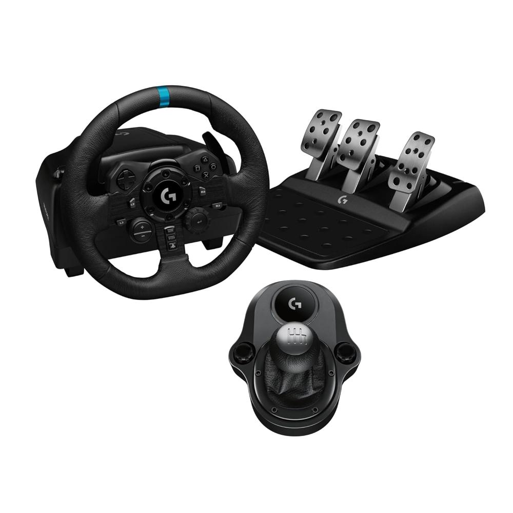 Volante Logitech G923 TrueForce for PC, PS4 y PS5 + Palanca