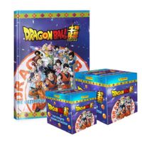 DRAGON BALL SUPER ALBUM TAPA DURA Y 2 PAQUETONES 100 SOBRES