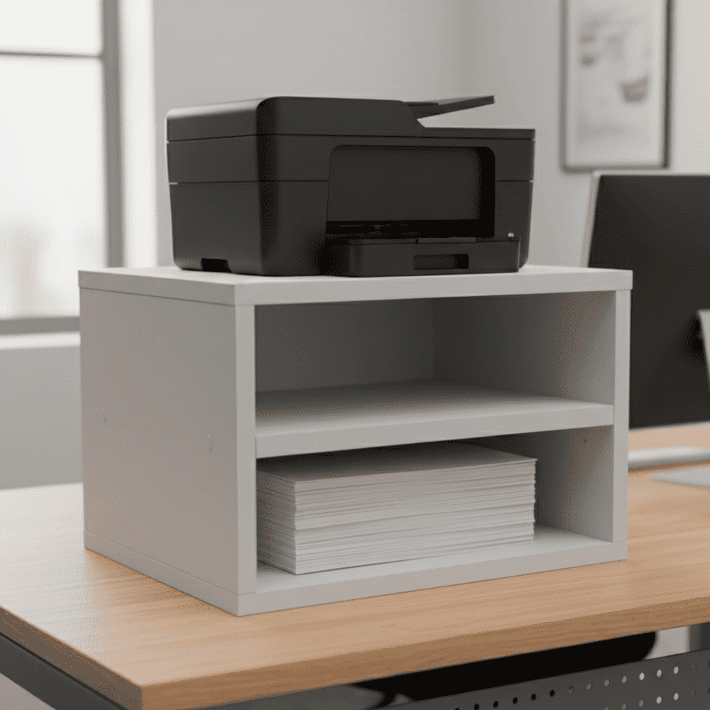 Módulo Organizador de mesa escritorio en melamina Blanco