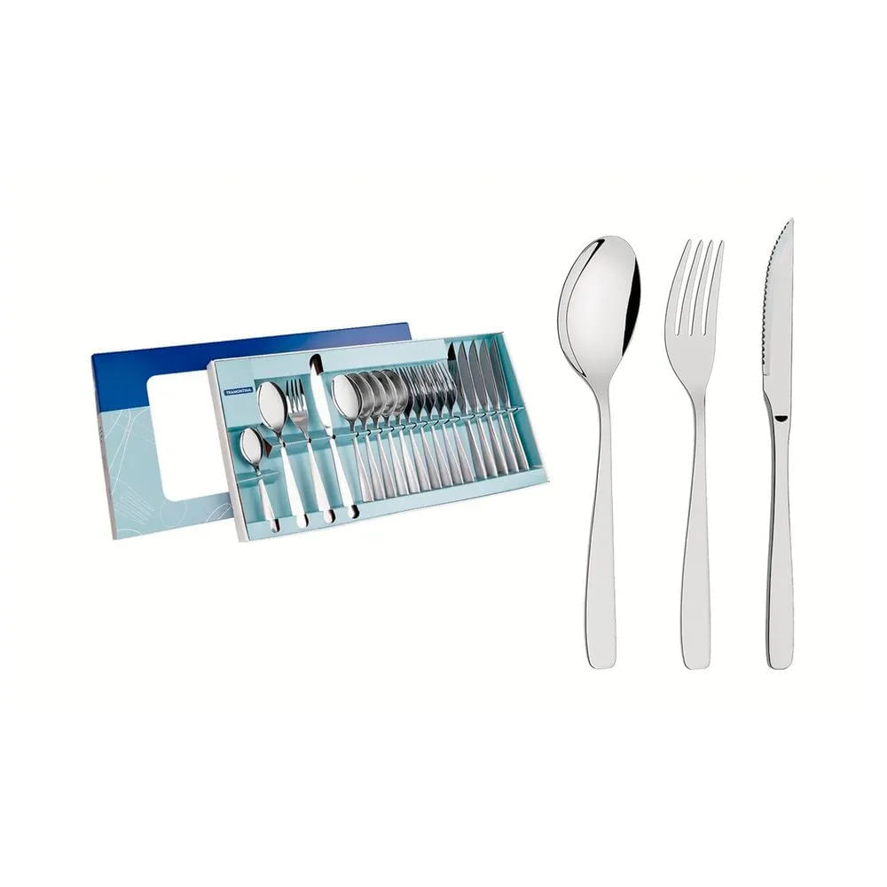 Juego de Cubiertos Tramontina Cosmos 24 Piezas  Acero Inoxidable