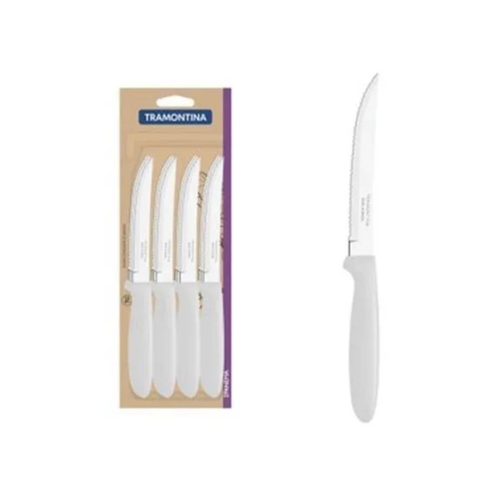 Cuchillos para Asado Ipanema Blanco x 12 Piezas Tramontina