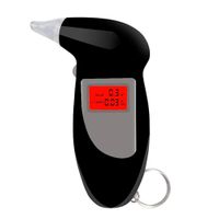 Alcoholímetro Portátil Digital Con Pantalla LCD Y 5 Boquillas - Medidor Nivel De Alcohol En Aliento