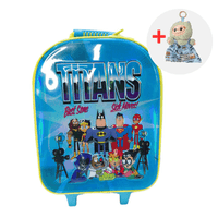 MALETA ESCOLAR KIDDO TEEN TITANS CON LABUBU