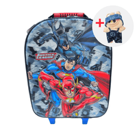 MOCHILA ESCOLAR DC JUSTICE LEAGUE CON LABUBU