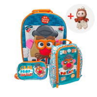 SET MOCHILA ESCOLAR SR CARA PAPA MIX CON LABUBU