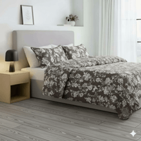 Edredón de algodón 220 Hilos con Funda Sham Queen Free Home Premium Yakarta