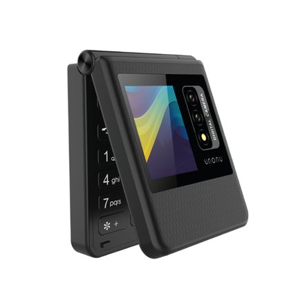 CELULAR BASICO UNONU UF1 FLIP TAPA 2G DUAL SIM -NEGRO CELULAR BASICO UNONU UF1 FLIP TAPA 2G DUAL SIM -NEGRO