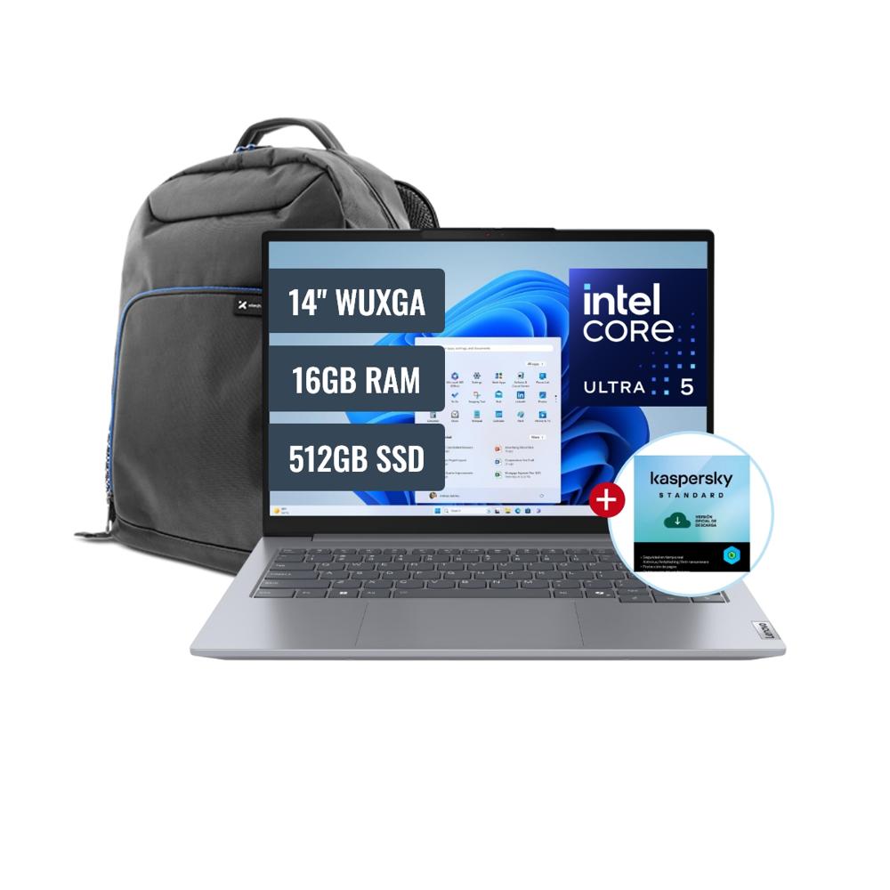 Laptop Lenovo Thinkbook Intel Core Ultra 5 16GB RAM 512GB SSD 14 + Mochila y Antivirus 21MR00CHLMMA