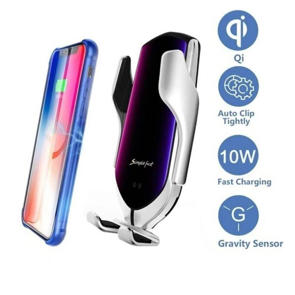 Holder Soporte de Celular Para Auto con Sensor Carga Inalambrica R1