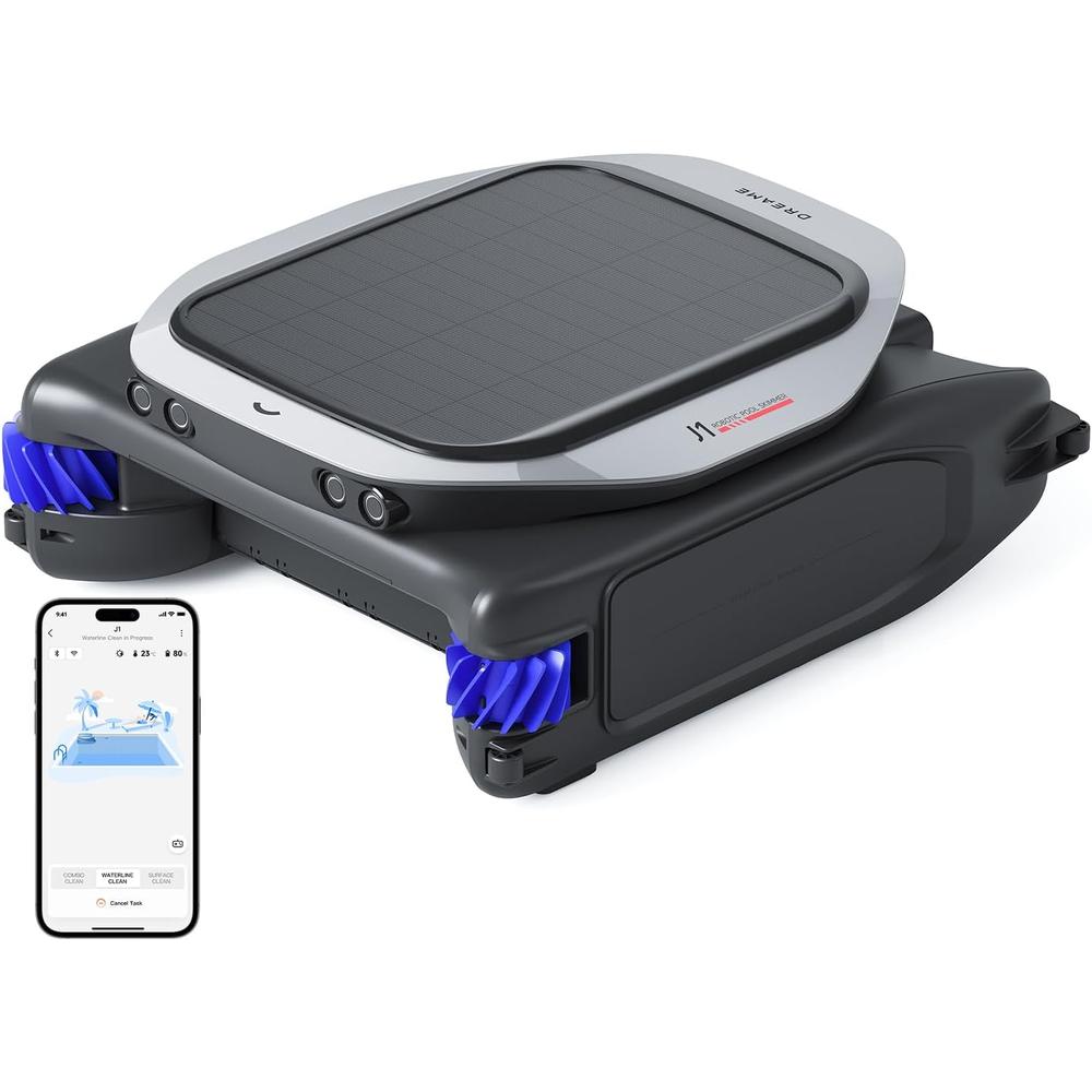 Dreame J1 limpiafondos solar con navegación inteligente | Negro