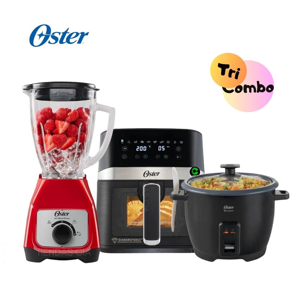 TriPack Oster Licuadora - Freidora 4L y Olla Arrocera 1.8 L
