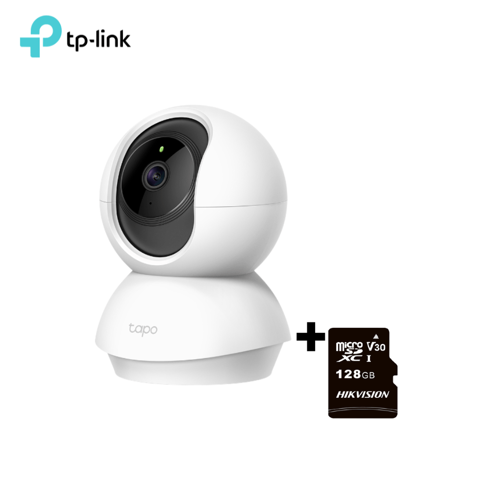 Camara de Seguridad Wi-Fi 360 Tapo C200 - TP-LINK MicroSD 128GB