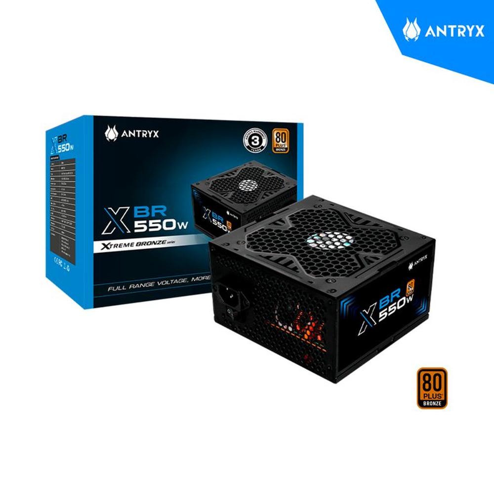 FUENTE PODER ANTRYX 550W XBR-550 80 PLUS BRONZE