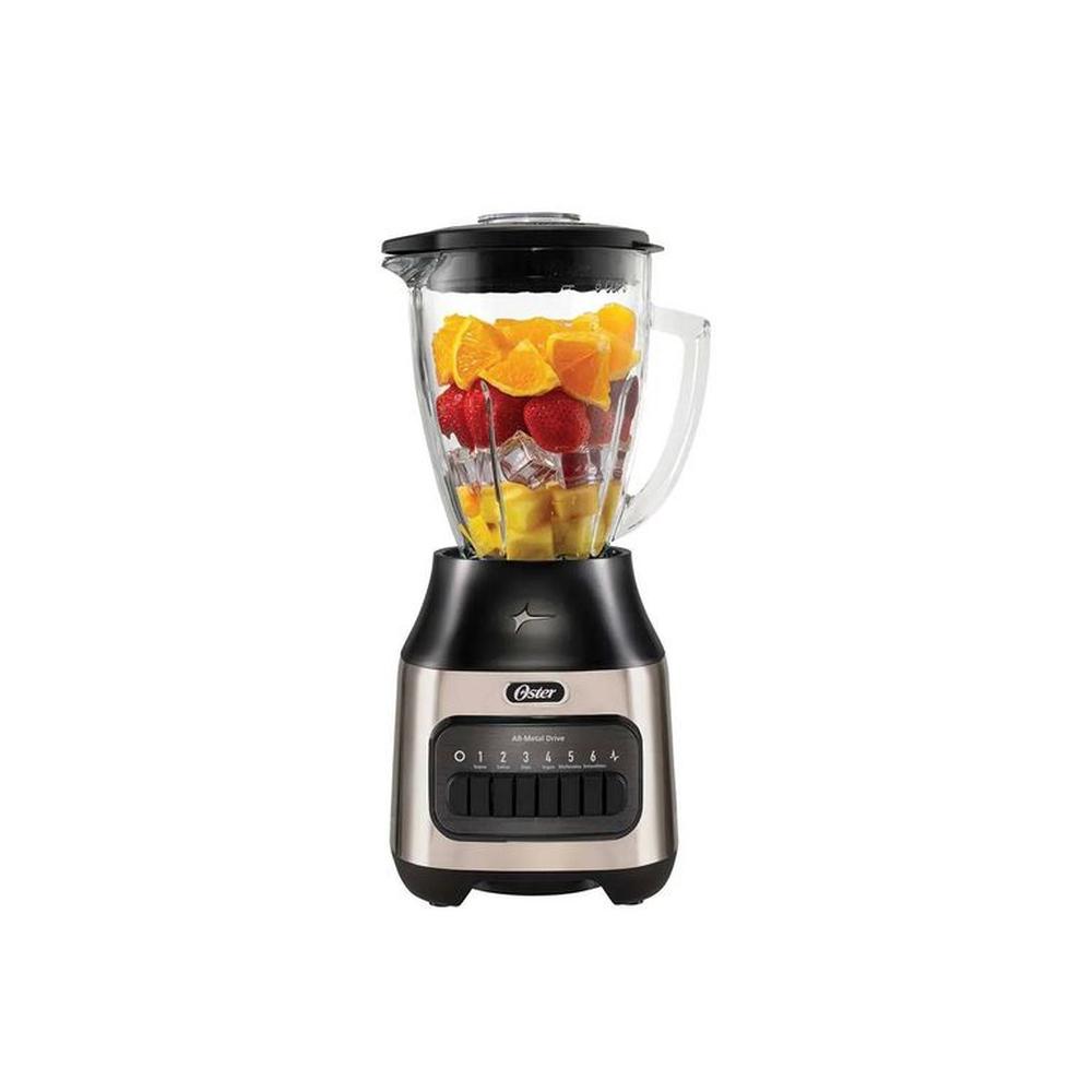 Licuadora con vaso de vidrio y 6 velocidades Oster BLSTPEG-NPB