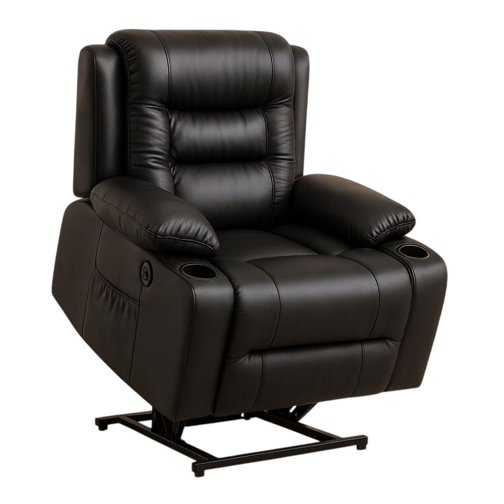 Sillon Reclinable Parate Masajeador Negro