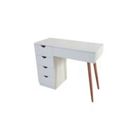 Tocador Modelo Lizari Elegancia y Almacenamiento en Blanco Mate
