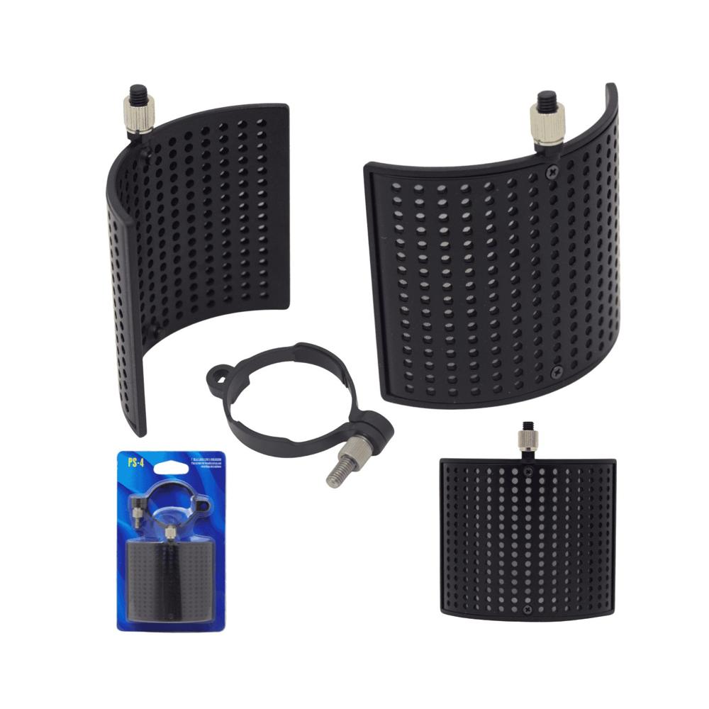 Filtro Antipop Compacto de Metal para Grabación de Voces PS-4