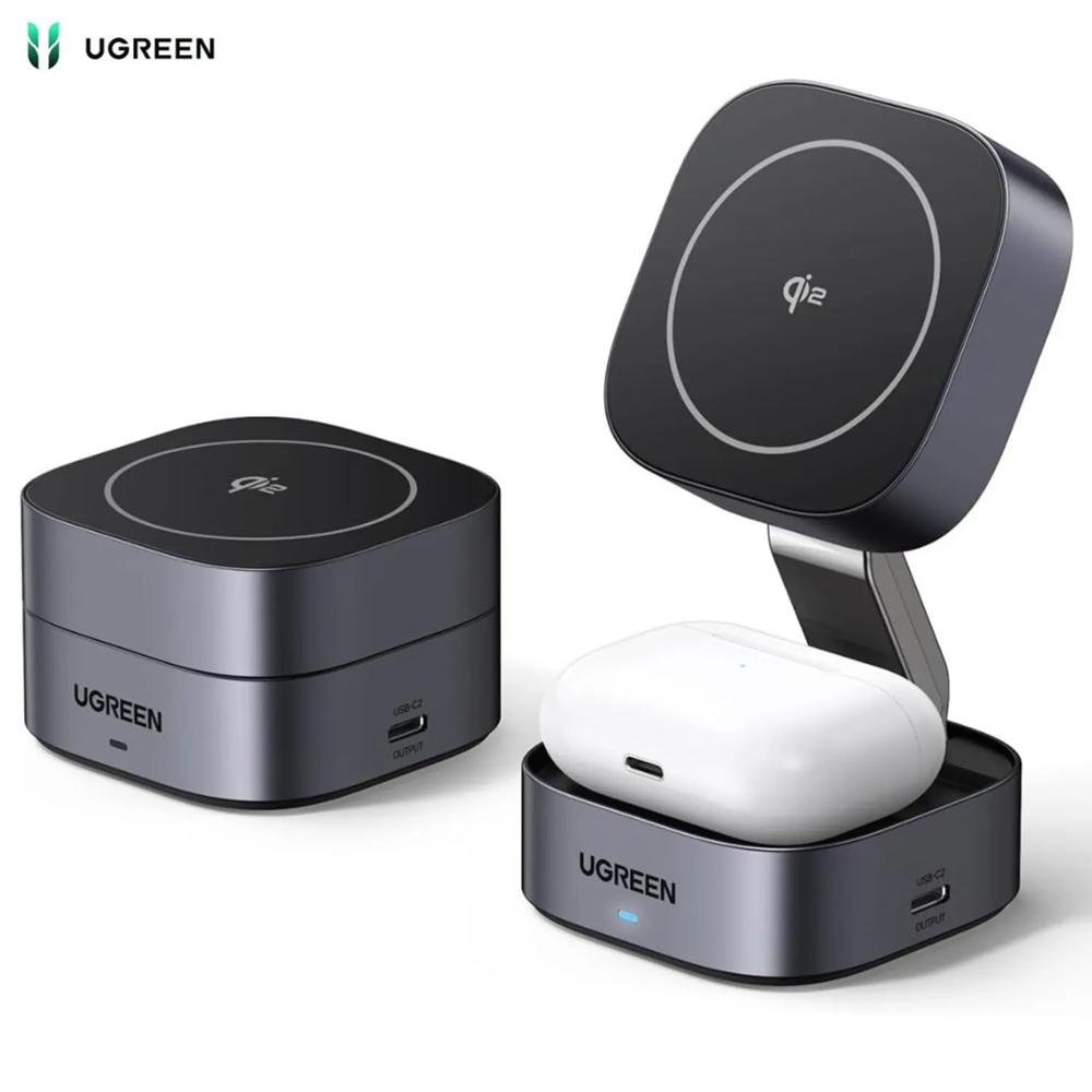 Estación de carga rápida Qi2 plegable magnética 2 en 1