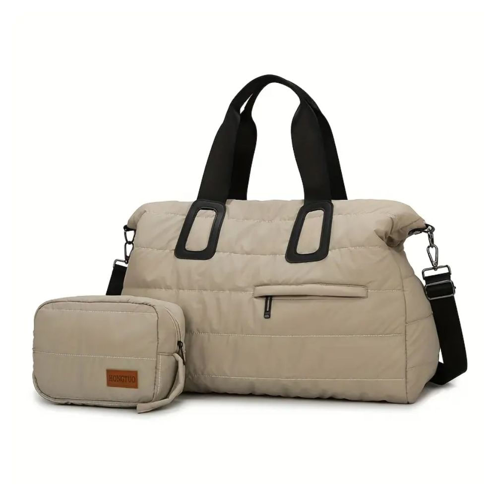 Mochila Maletín Deportiva Viaje Clarisse Beige para Mujer