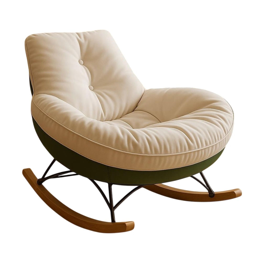 Silla Mecedora de Lujo Estilo Japones Base Verde