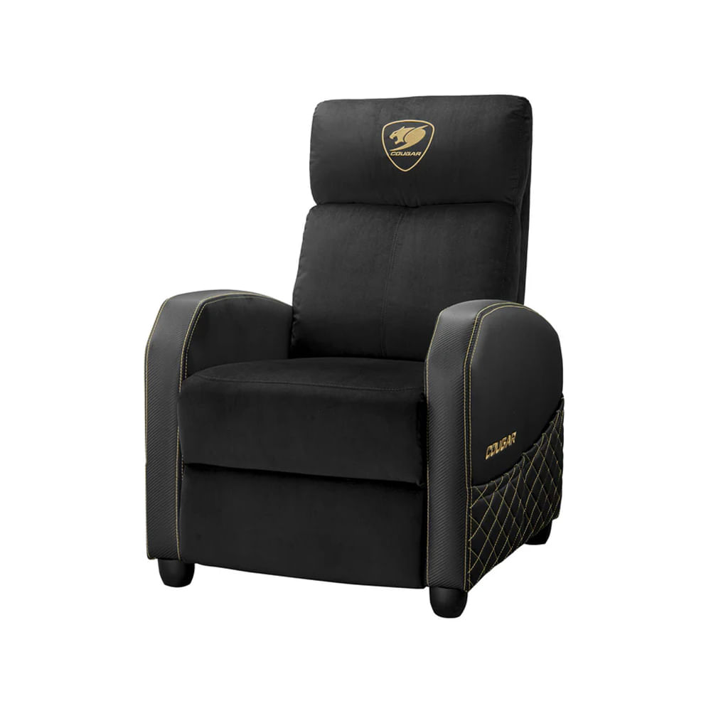 Sofá Gamer Cougar Ranger Elite Reclinable Ergonómico Negro Dorado
