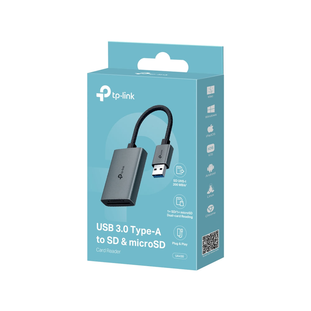 Lector Grabador TP-Link UA430 USB 3.0 para Memory Cards - Alta Velocidad y Conectividad Eficiente