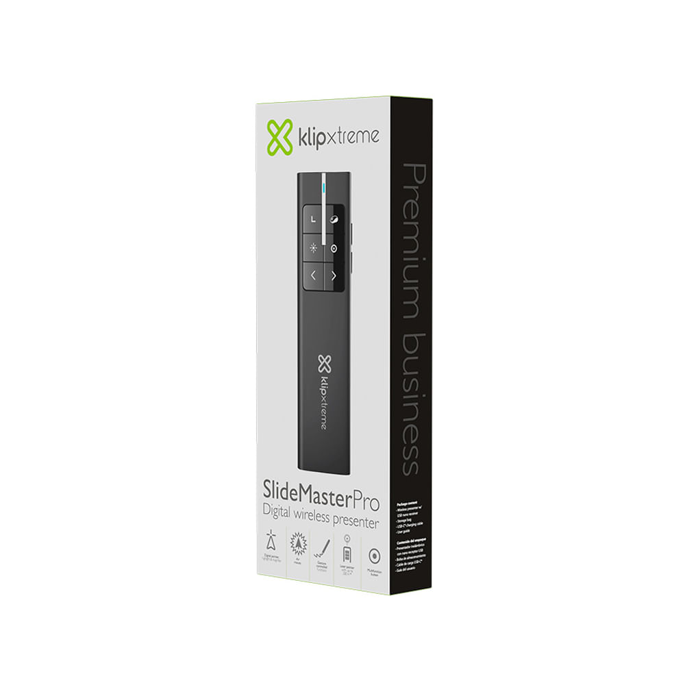 Klip Xtreme Presenter Inalámbrico USB - Control Remoto Digital para Presentaciones Efectivas