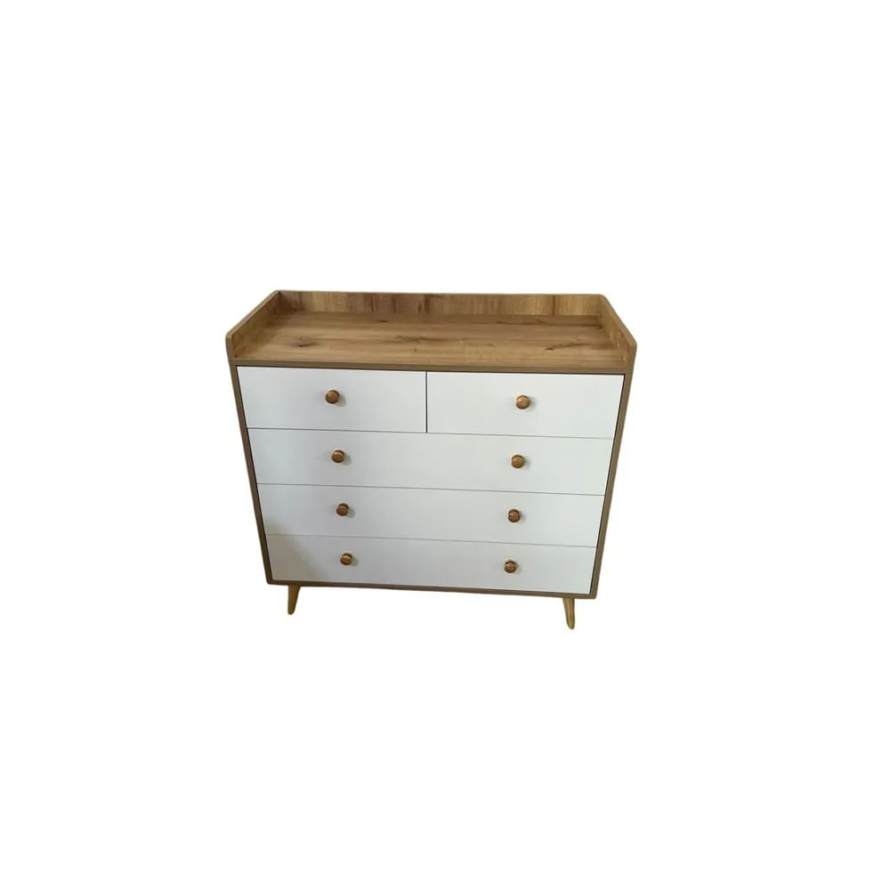 COMODA estilo vintage con cambiador melamina 18mm
