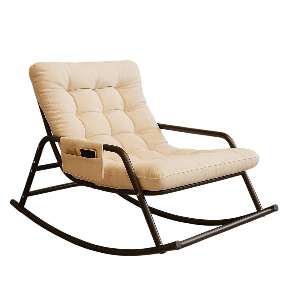 Silla Mecedora Contemporanea Blanco