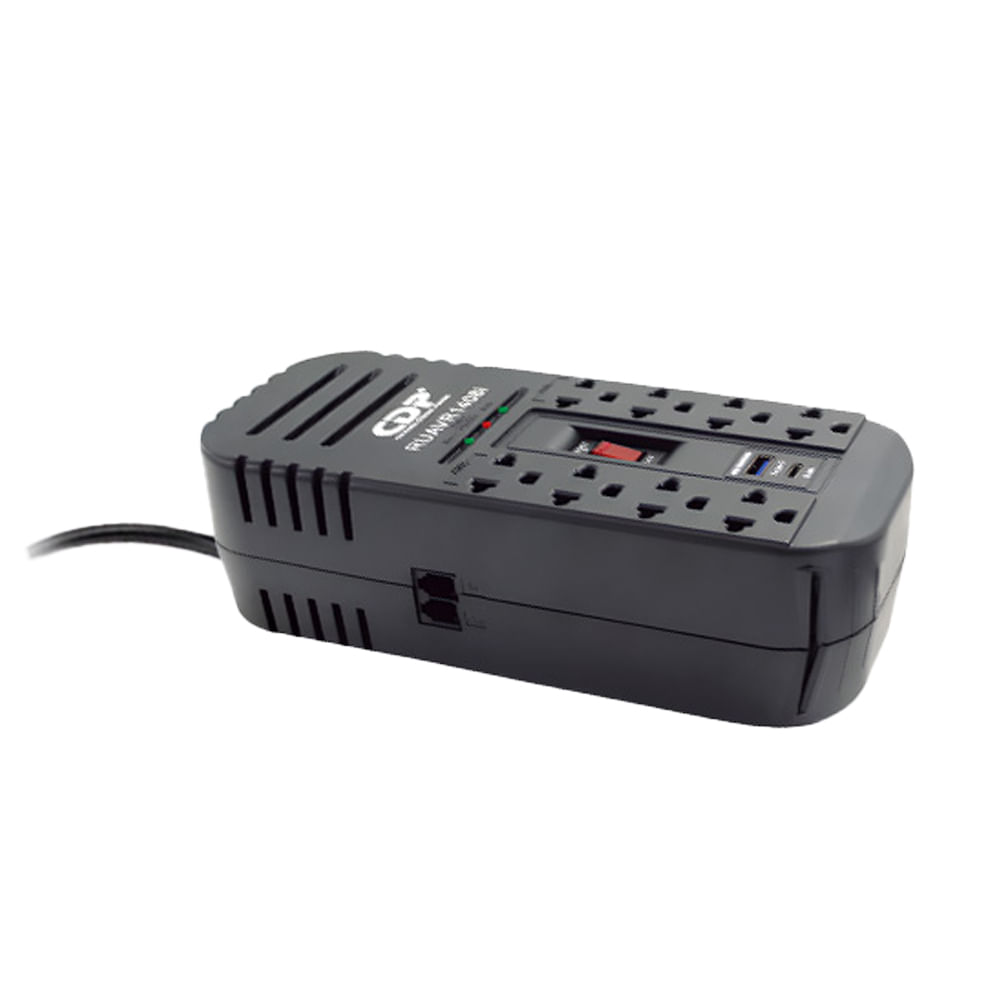 Estabilizador 1400VA CDP RU-AVR1408I - 8 Tomas Protección Eléctrica Eficiente y Compacto