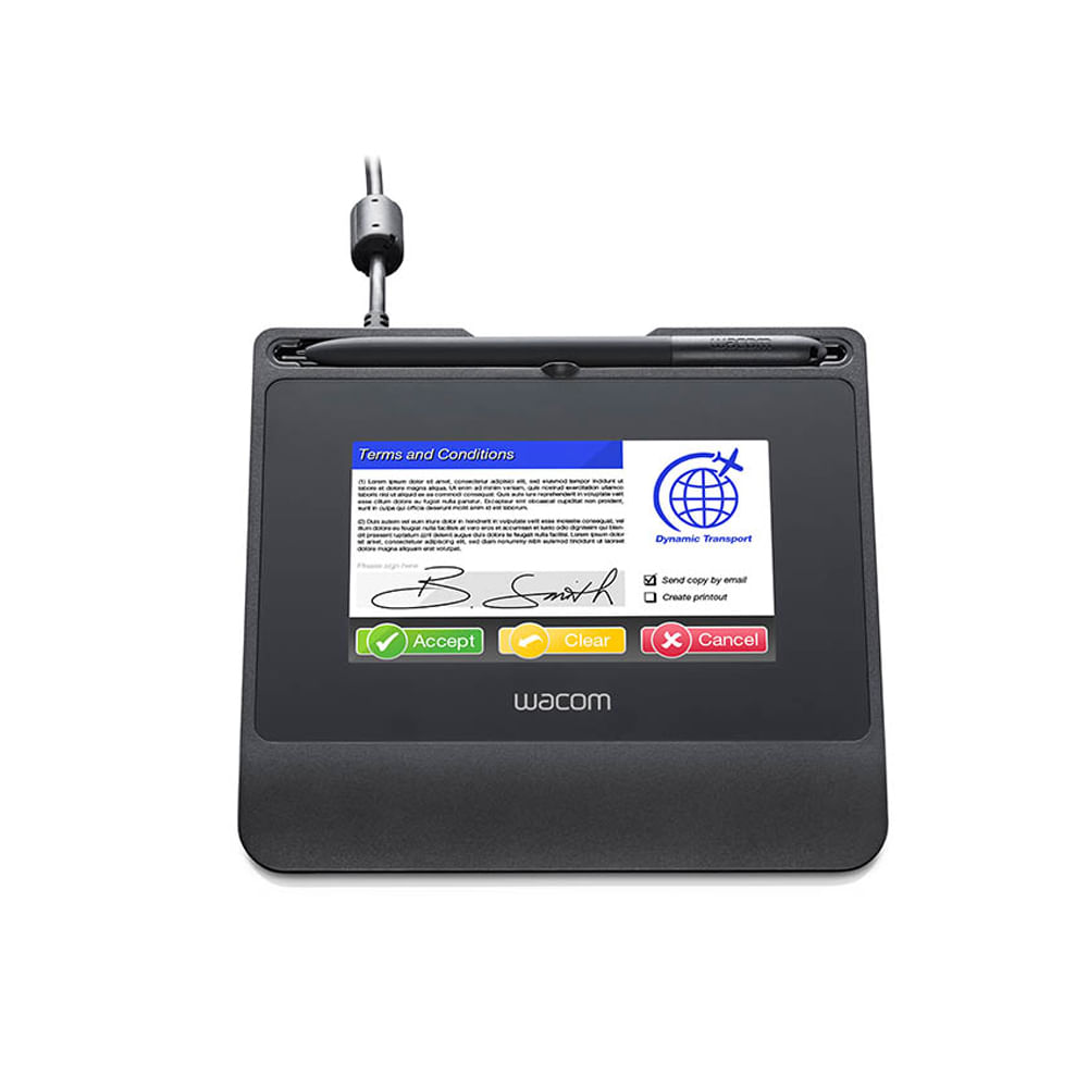 Almohadilla digital Wacom STU-540 12.7 cm LCD 108 x 65 mm cableado USB ideal para firma electr