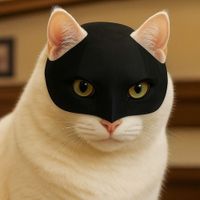 Máscara de Batcat- Disfraz de Mascota para Halloween Talla XL