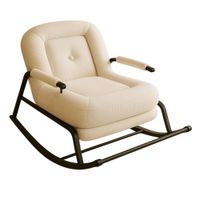 Silla Mecedora Ocio Puff Blanco