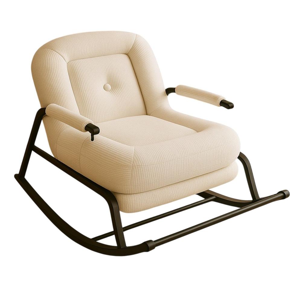 Silla Mecedora Ocio Puff Blanco