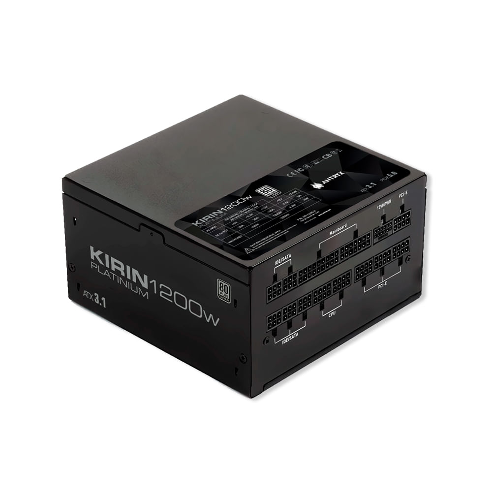 Fuente de Poder 1200W 80 Plus Platinum Antryx Kirin XPH1200 para PC Alto Rendimiento