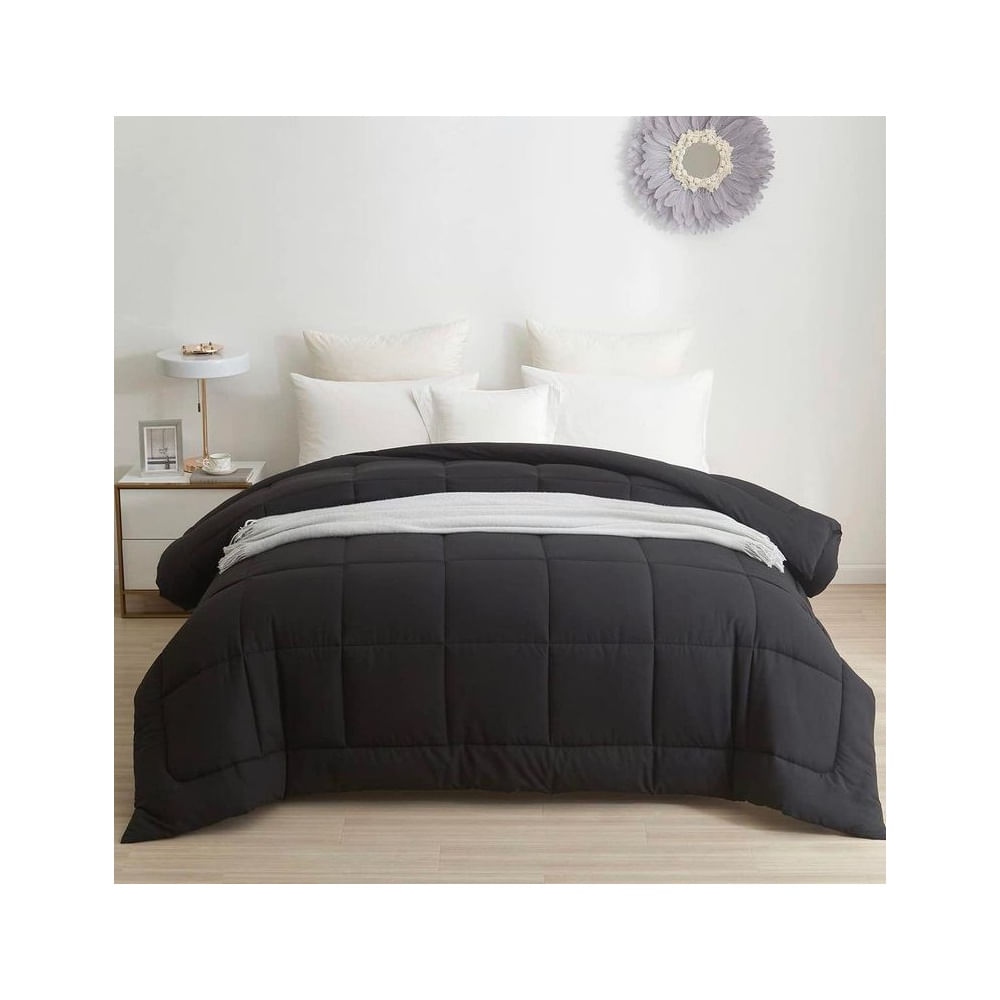 Edredón Monocromo Negro QUEEN