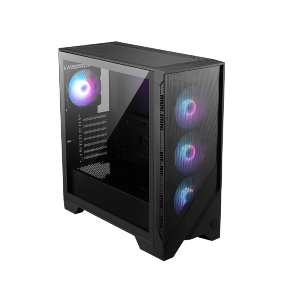 Case MSI MAG FORGE 321R AIRFLOW - Tower Media con excelente flujo de aire y diseño moderno en negro