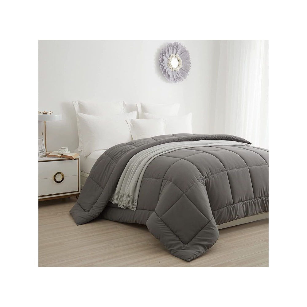 Edredón Monocromo Plomo 2 PLAZAS