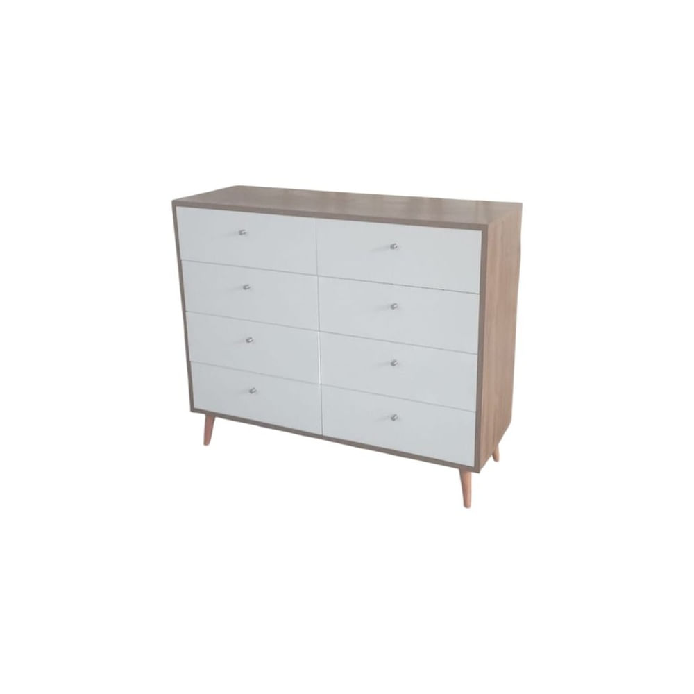 Comoda Castaño 8 Gavetas / Estilo Vintage