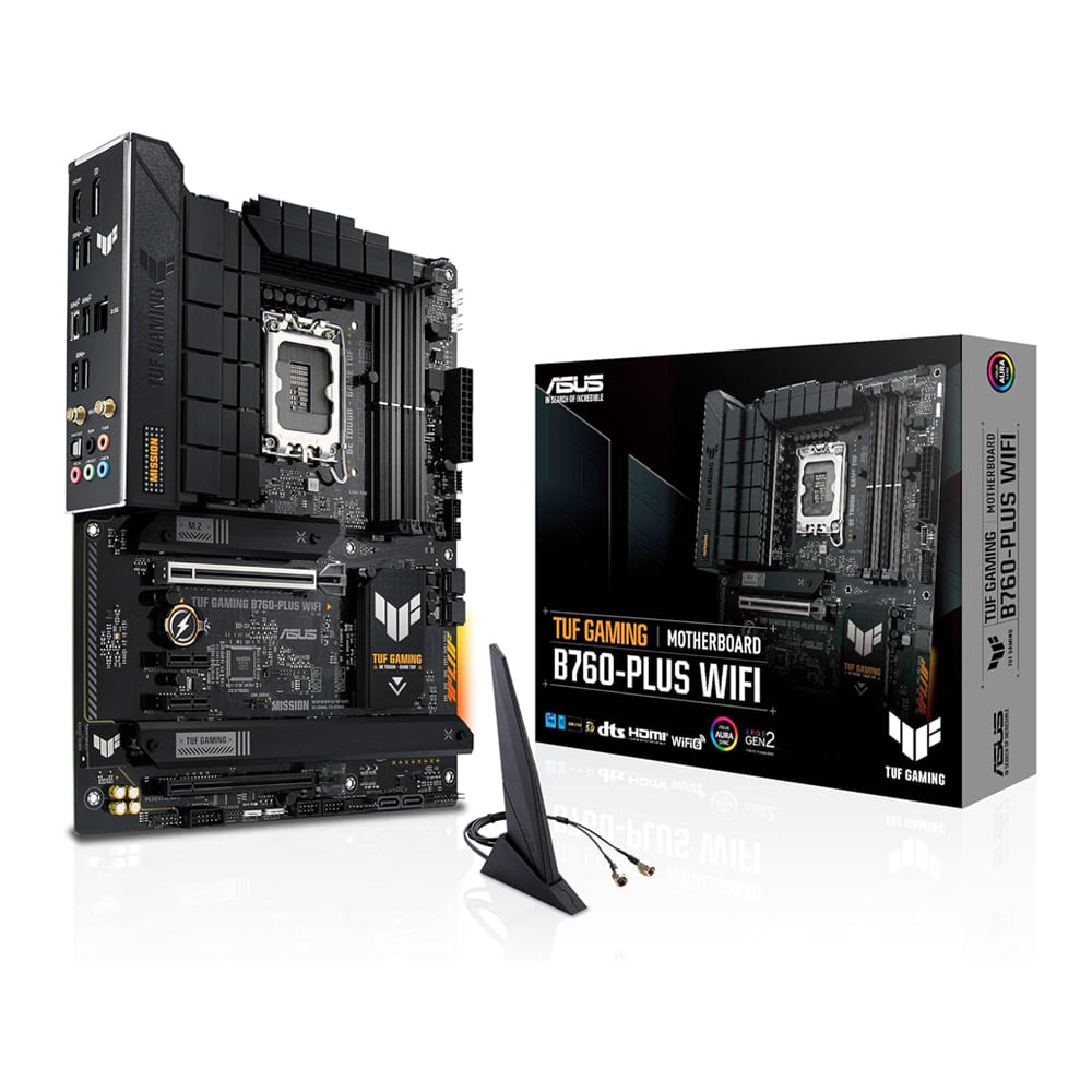 Placa Madre Asus TUF Gaming B760-Plus WiFi ATX LGA1700 DDR5 Compatibilidad Intel 1213 Gen