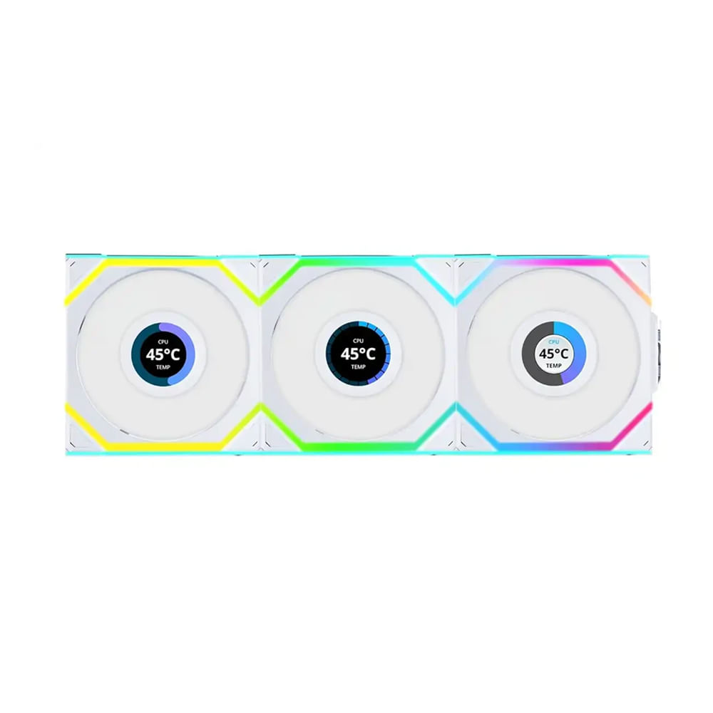 Ventilador Líquido Lian Li Uni Fan SL V3 LCD 120mm Blanco 3 en 1 con Control - Eficiencia Silencios