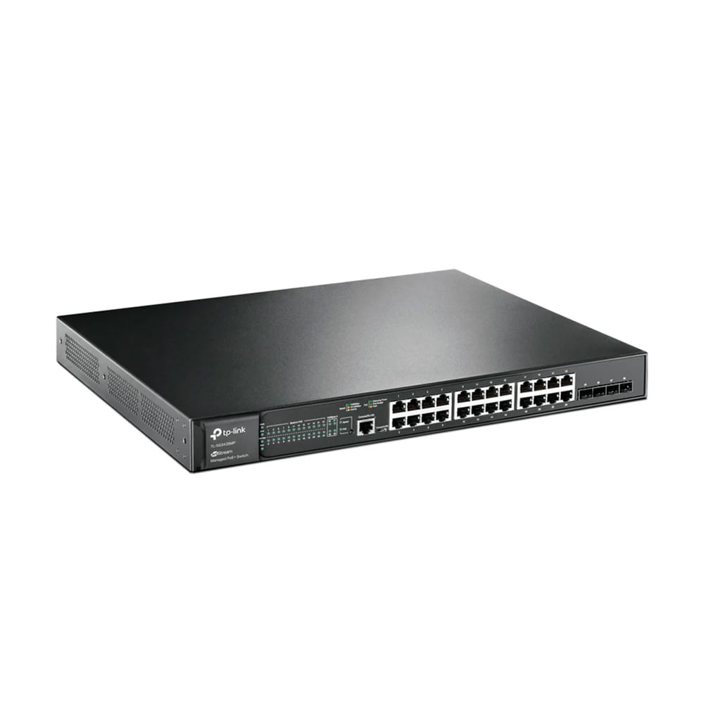 Switch TP-Link Omada 28 Puertos L2 PoE Gigabit con 4 Slots SFP para Red de Alta Velocidad