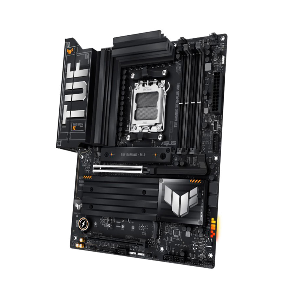 Placa base ASUS TUF Gaming X870-Plus WiFi AM5 192GB DDR5 HDMI alta velocidad y rendimiento.
