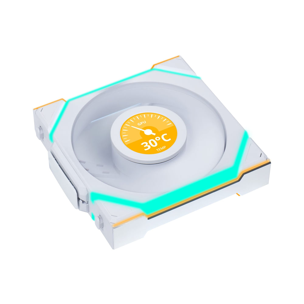 Ventilador Lian Li UNI FAN SL ARGB 120mm Blanco - Kit 3 en 1 con Iluminación RGB Personalizable