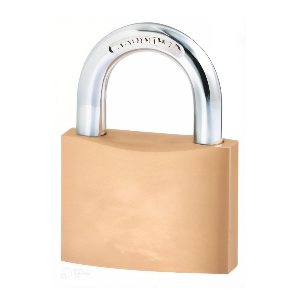 Candado Plano Bronce 60mm Werken