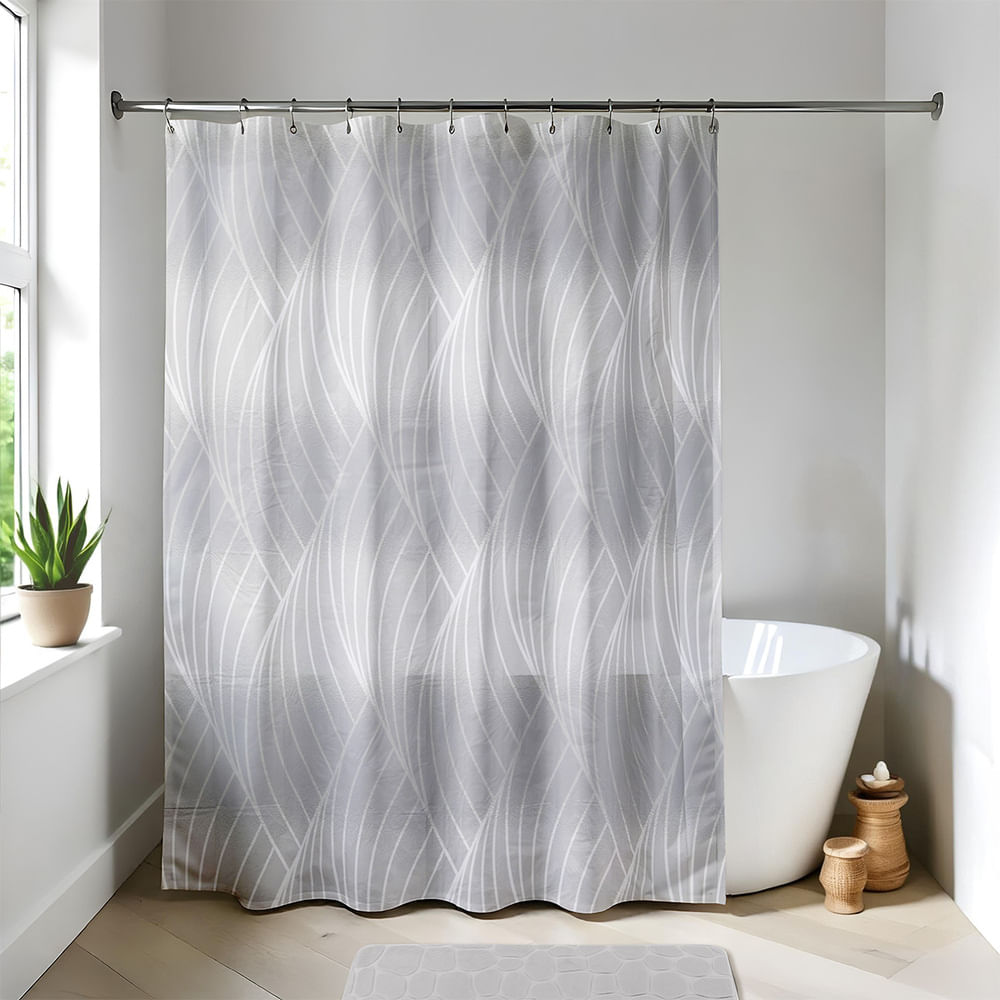 Cortina de ducha Peva 180x180cm Plaza Zen Orange